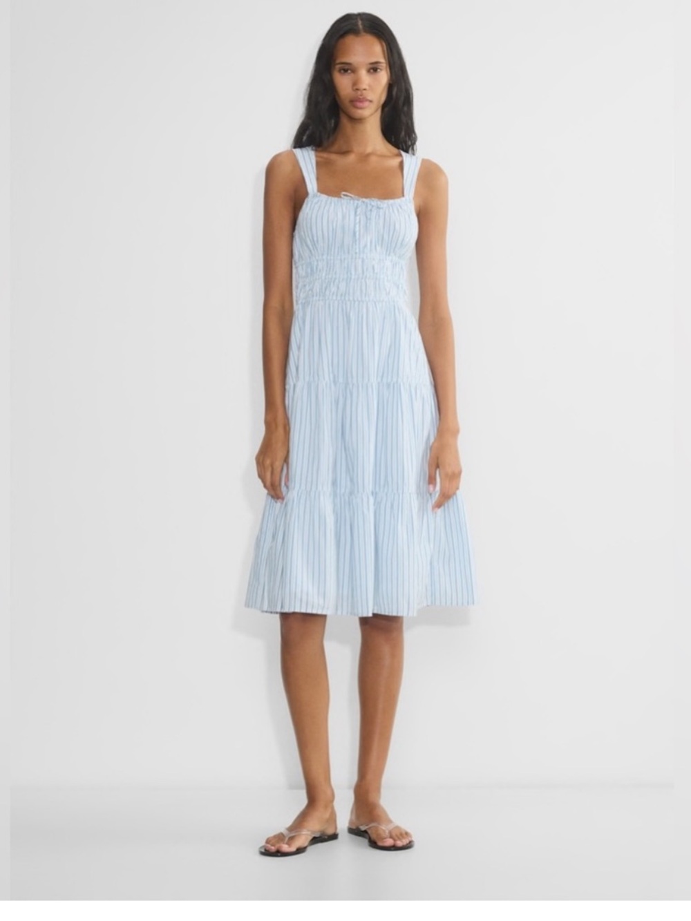 Aritzia Sunday Best Martine Poplin Midi Dress Small